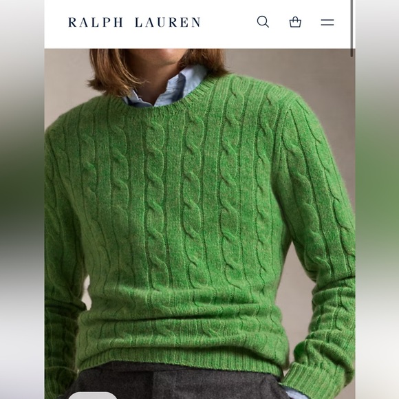 💥SOLD💥  750$ Polo by Ralph Lauren THE ICONIC CASHMERE SWEATER   Medium - Picture 7 of 9